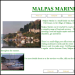 Screen shot of the Malpas Marine website.