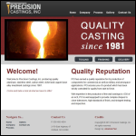 Screen shot of the Metal Precision Castings Ltd website.