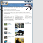 Screen shot of the Norfab Products Ltd website.