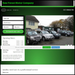 Screen shot of the New Forest Motor Factors Ltd website.