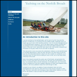 Screen shot of the Norfolk Broads Yachting Co Ltd website.