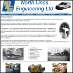 Screen shot of the North Lincs Engineering Ltd website.