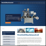 Screen shot of the Newfoil Machines Ltd website.