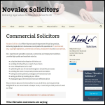 Screen shot of the Novalex Ltd website.