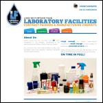 Screen shot of the Laboratory Facilities Ltd website.