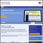 Screen shot of the National Map Centre, The website.
