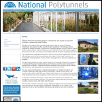 Screen shot of the National Polytunnels Ltd website.