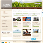 Screen shot of the Nexus Drinks Systems Ltd website.