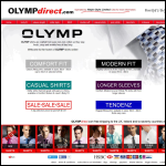 Screen shot of the Olymp (UK) website.