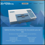 Screen shot of the Optical Activity Ltd website.