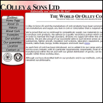 Screen shot of the Olley, C. & Sons Ltd website.