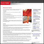 Screen shot of the Tayfire (International) Ltd website.