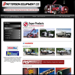 Screen shot of the Patterson Equipment Co Ltd, The website.