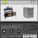 Screen shot of the ABC Catering Equipment website.