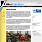 Screen shot of the Abbott Tool & Die website.