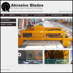 Screen shot of the Abrasive Blades Ltd website.