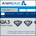 Screen shot of the Anetic Aid Ltd website.