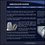 Screen shot of the Ambassador Marine Ltd website.
