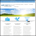 Screen shot of the Air Improve Ltd website.