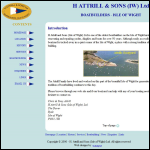 Screen shot of the H Attrill & Sons (IOW) Ltd website.
