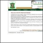 Screen shot of the E B Balmforth Ltd website.