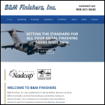 Screen shot of the B & M Finishing Ltd website.