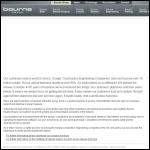 Screen shot of the Bourne Steel Ltd website.