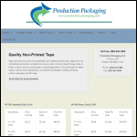 Screen shot of the Portals Packaging Tapes website.