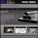 Screen shot of the Phoenix Steel Tube website.