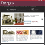 Screen shot of the Parry, A. & Son Ltd website.