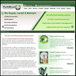 Screen shot of the Parkwood Printers Ltd website.