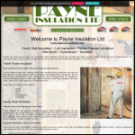 Screen shot of the Paynes Insulation Co Ltd website.