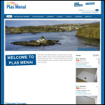 Screen shot of the Plas Menai National Watersports Centre website.