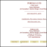 Screen shot of the Portals Ltd website.