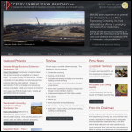Screen shot of the Perrys Engineer website.