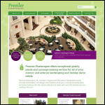 Screen shot of the Premier Plants & Interiors website.