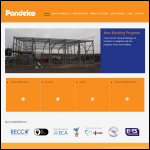 Screen shot of the Pandelco Ltd website.