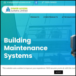 Screen shot of the Power Access Systems Ltd website.