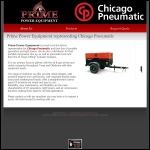 Screen shot of the Prime Power & Equipment website.