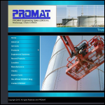 Screen shot of the Promat Engineering Services Ltd website.