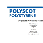 Screen shot of the Polyscot Polystyrene website.