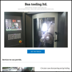 Screen shot of the BaaTooling Ltd website.