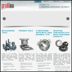Screen shot of the Profilex Ltd website.