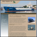 Screen shot of the Pike Ward Ltd website.