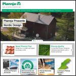 Screen shot of the Plannja Ltd website.