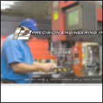 Screen shot of the Precise Engineering website.