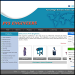 Screen shot of the PVS Engineers website.