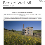 Screen shot of the Pecket Well Mill website.