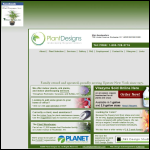 Screen shot of the Plant Designs website.