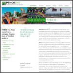 Screen shot of the Pencol Engineering Consultants website.